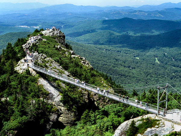 Fun things to do in Brevard NC : Grandfather Mountain in Linville NC. 